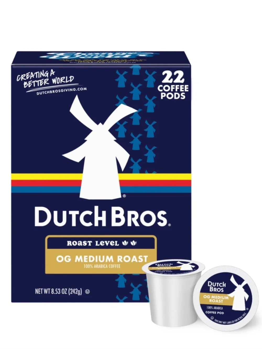 Dutch Bros OG Medium Roast 22 Count Medium Roast, Single Serve Coffee Pods KCup - Picture 1 of 1